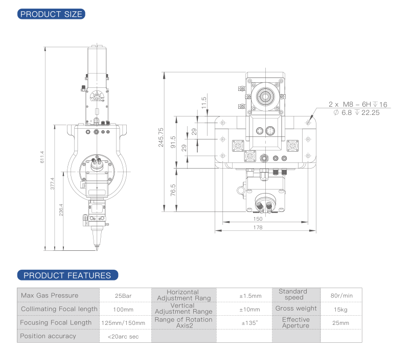 25D30 Cutting Head